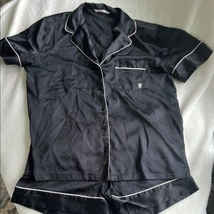 Victoria's Secret Black Satin Garment